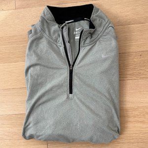 Nike Element Light Gray Quarter Zip - Men's Large